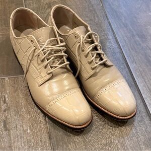 70s Snow White Stacy Adams Lace Up Shoes-US Men Size 9.5 D Genuine Leather